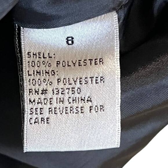 Danillo Women's Houndstooth Long Sleeve Blazer Jacket Sz 8 Black Brown Career - Picture 9 of 12